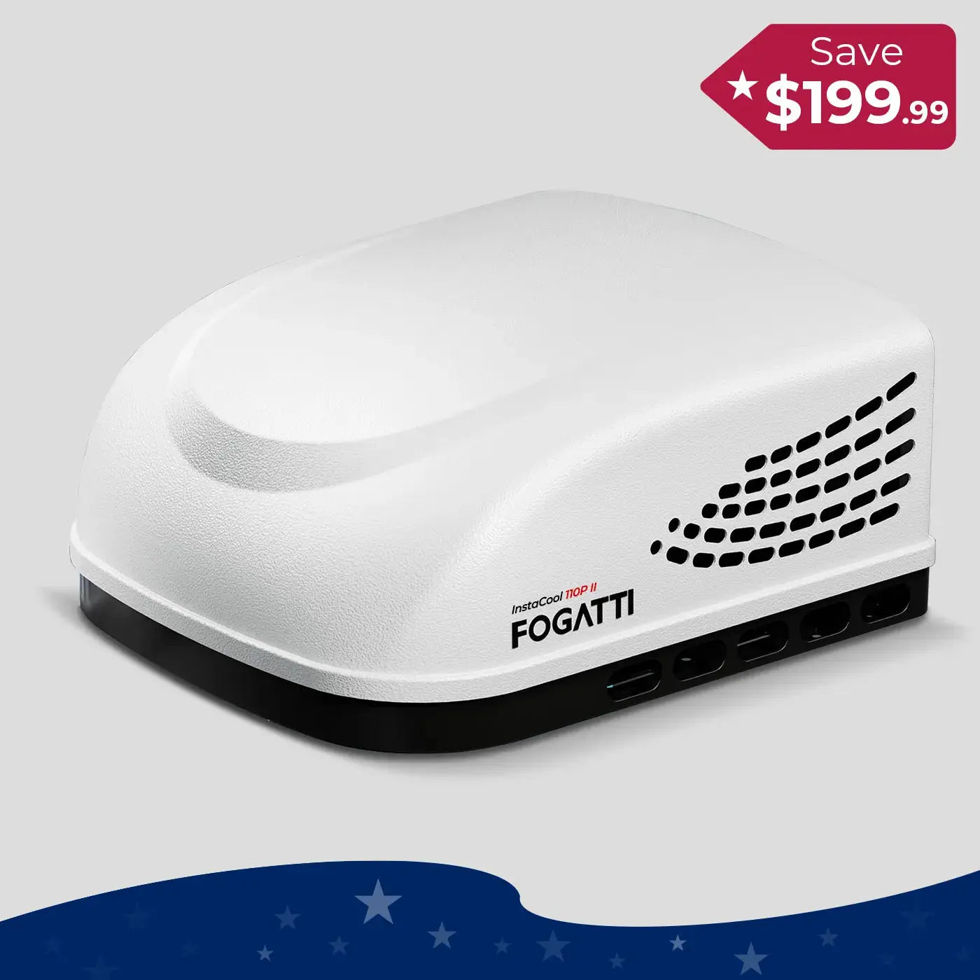 Fogatti InstaCool 11,000 BTU RV Rooftop Air Conditioner | Heat&Cool | Replaceable Non-Ducted RV AC | 115V(AC)