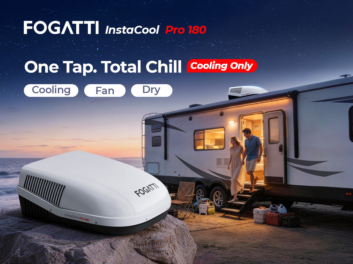 Fogatti InstaCool Pro 18K rooftop RV air conditioner