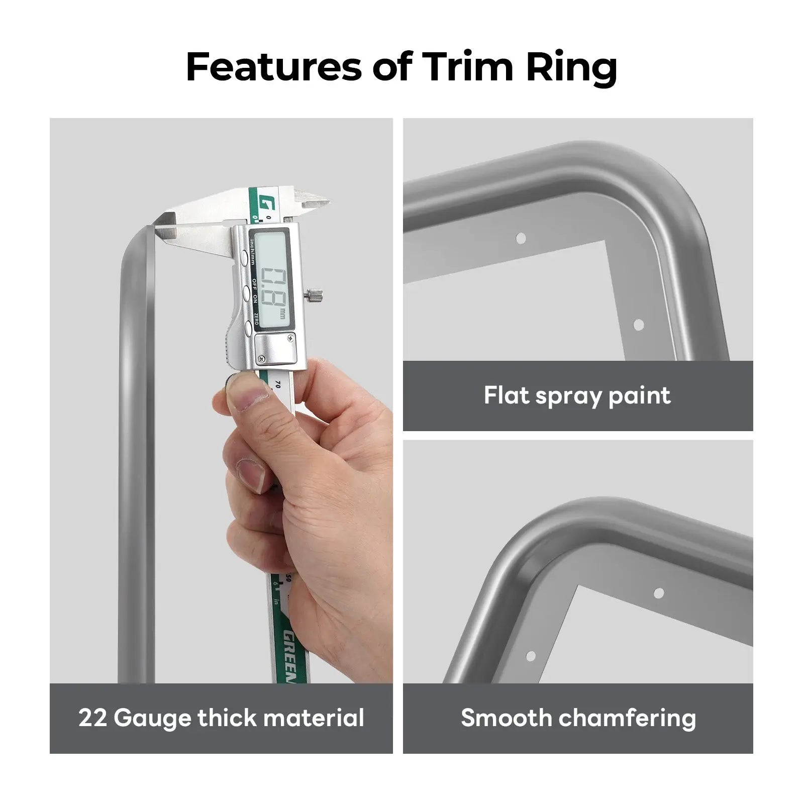 15×18 / 18×18 Door Trim Ring-Gray
