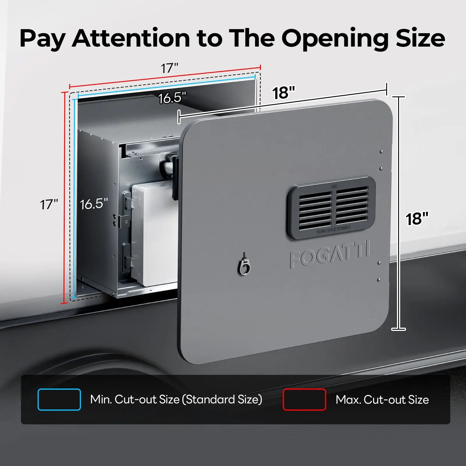 Open Box - Gray Door for Fogatti Ultra Tankless Water Heater