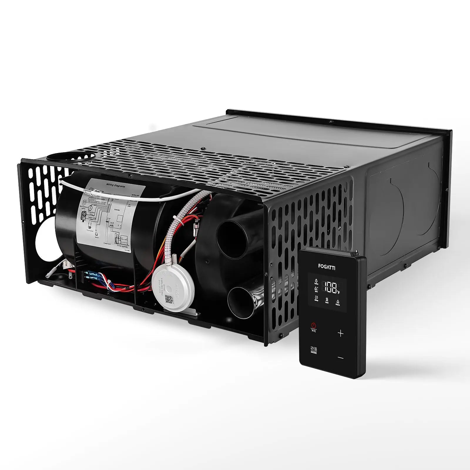 Fogatti 35,000 BTU Quiet LP Gas Propane RV Furnace, Smart Triple Explosion-Proof, Easy Install