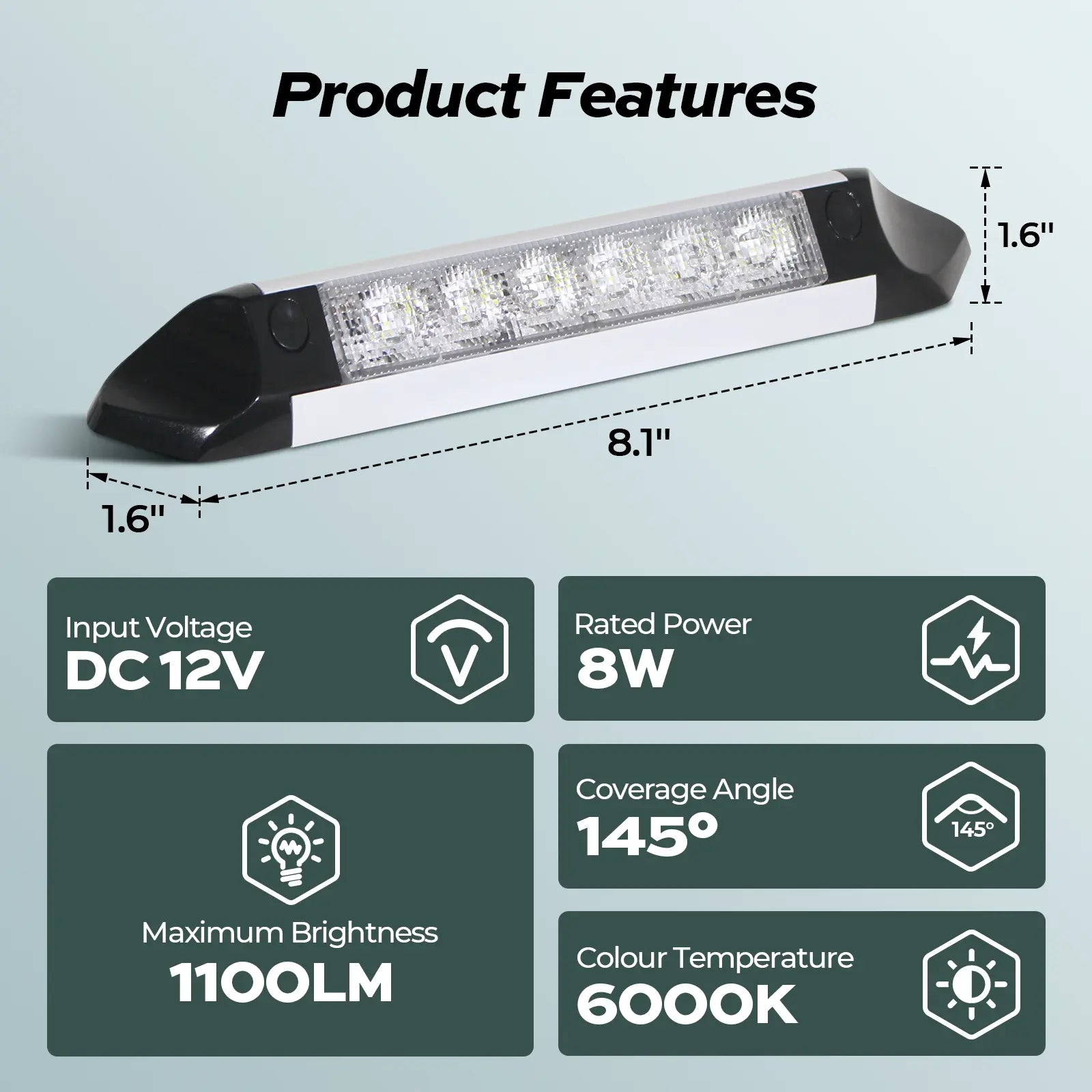 LED RV Porch Light - Product Features