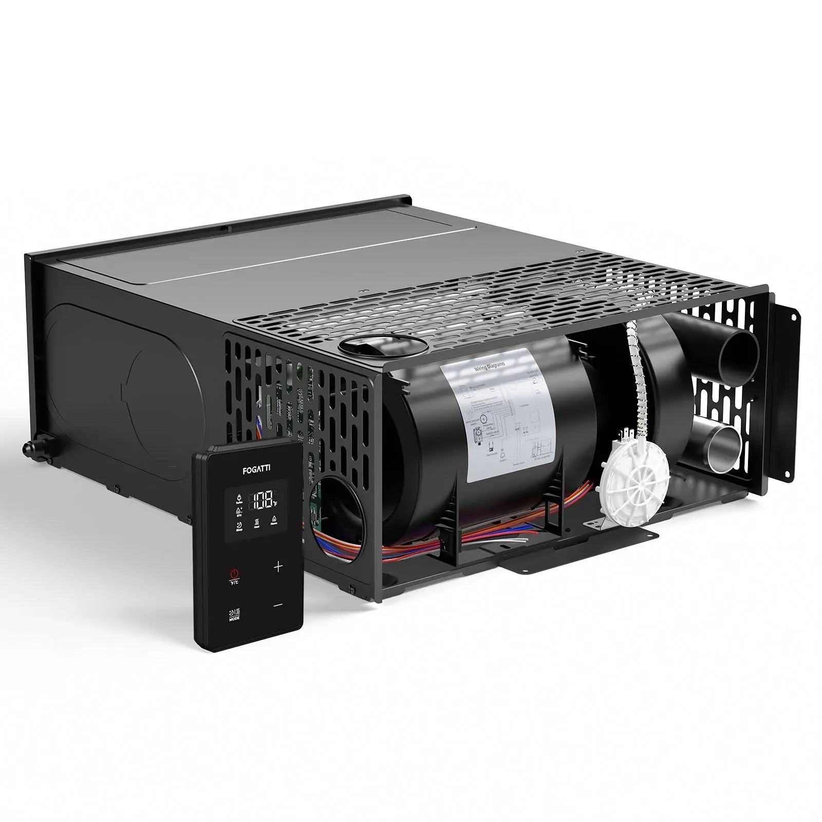 Fogatti 35,000 BTU Quiet LP Gas Propane RV Furnace, Smart Triple Explosion-Proof, Easy Install