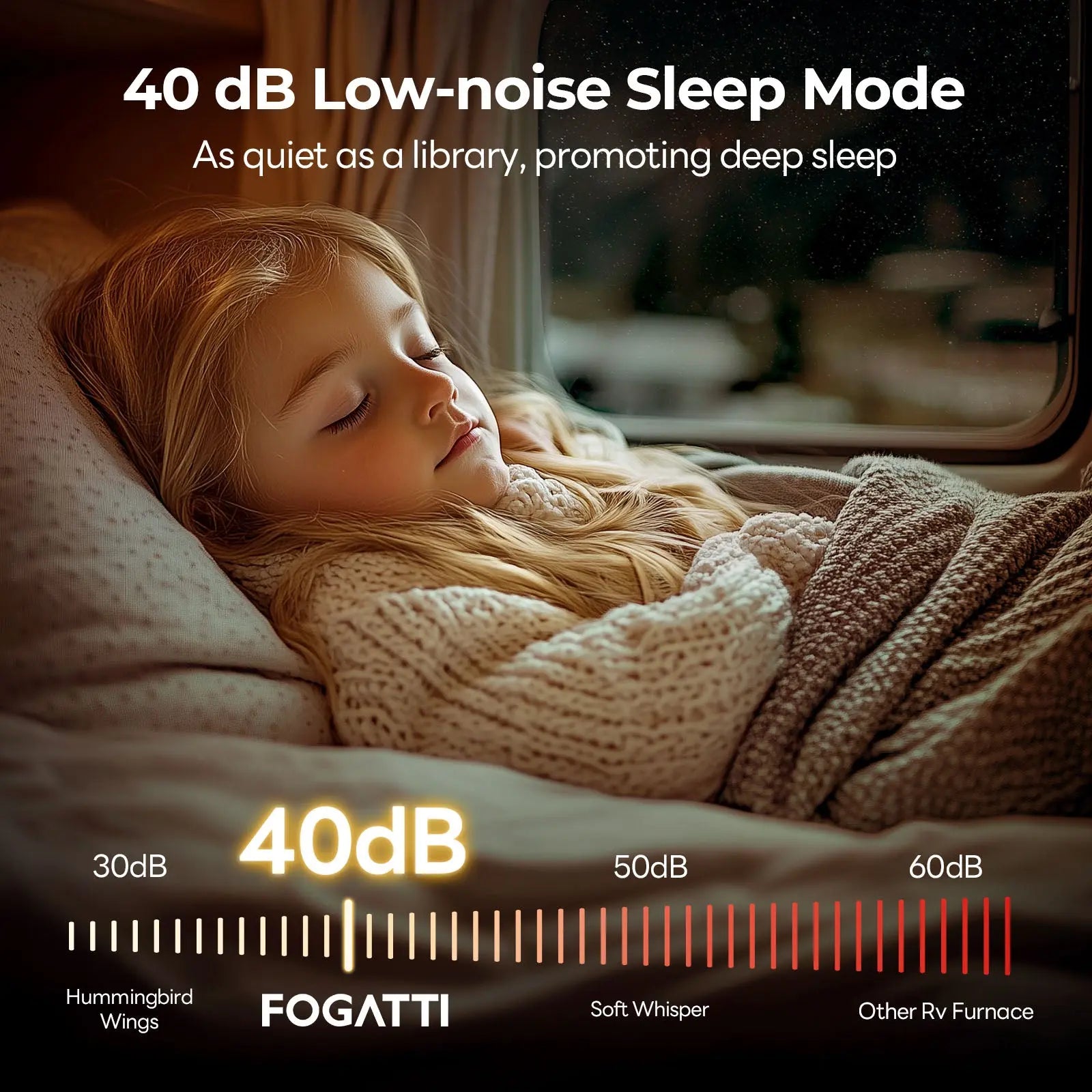 Fogatti 35,000 BTU Quiet LP Gas Propane RV Furnace, Smart Triple Explosion-Proof, Easy Install