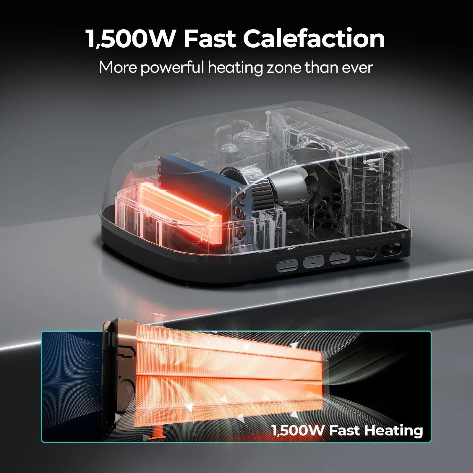 Fogatti InstaCool 15,000 BTU RV Rooftop Air Conditioner | Heat&Cool | Replaceable Non-Ducted RV AC | 115V(AC)
