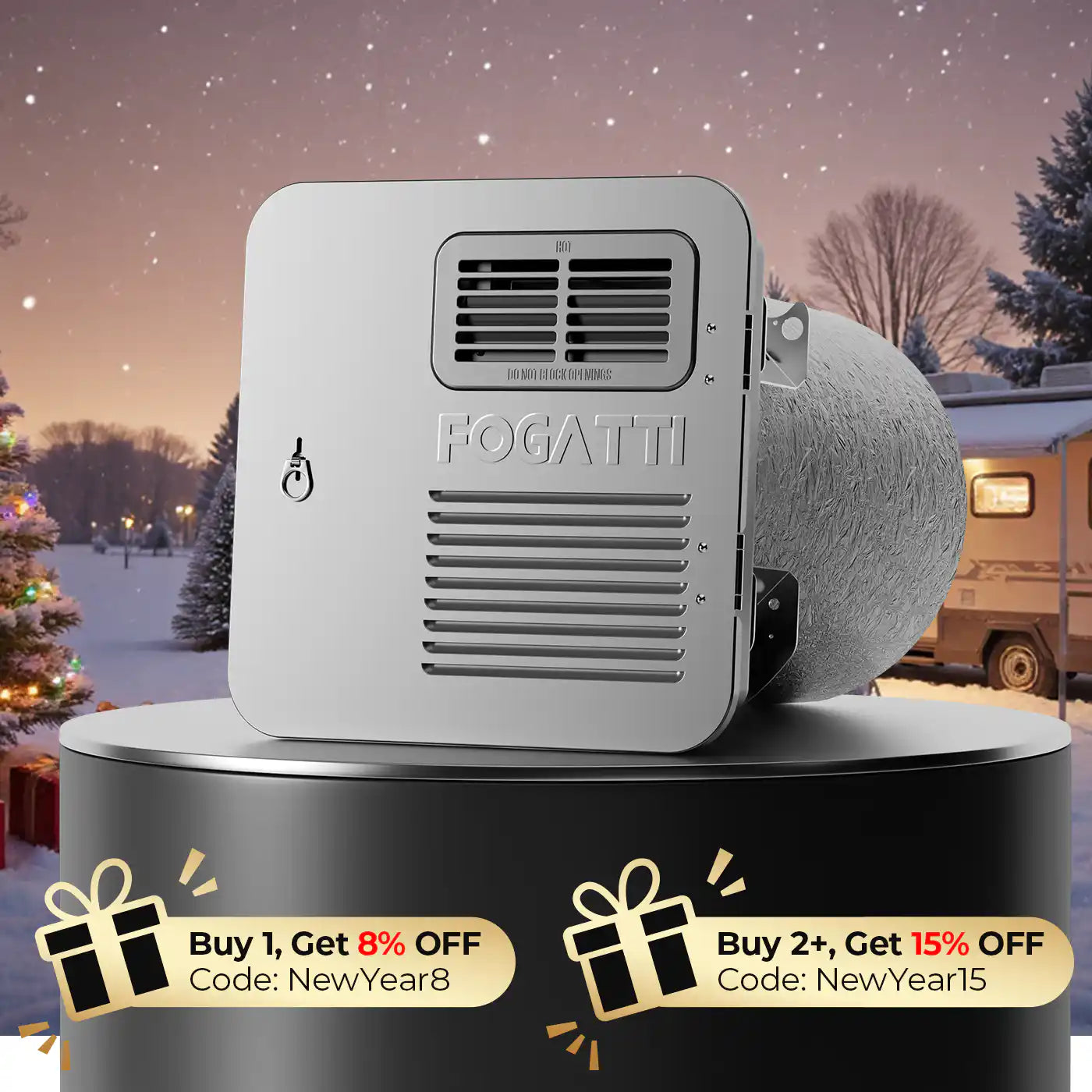 6 Gallon RV Hot Water Heater, Propane/Electric Heating, Bulit-in Lifetime Anode Rod-HybridShower 6 Ultra