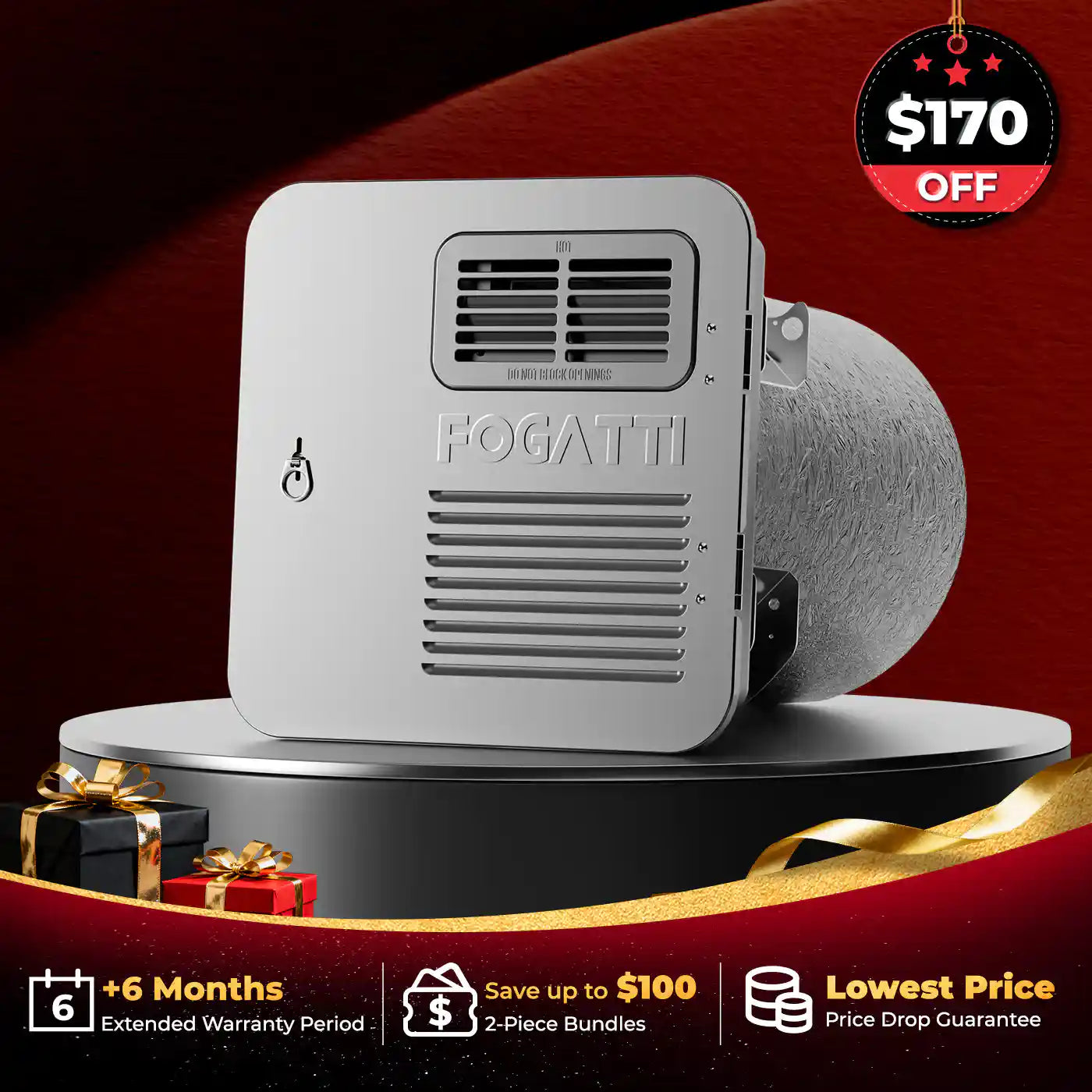 6 Gallon RV Hot Water Heater, Propane/Electric Heating, Bulit-in Lifetime Anode Rod-HybridShower 6 Ultra