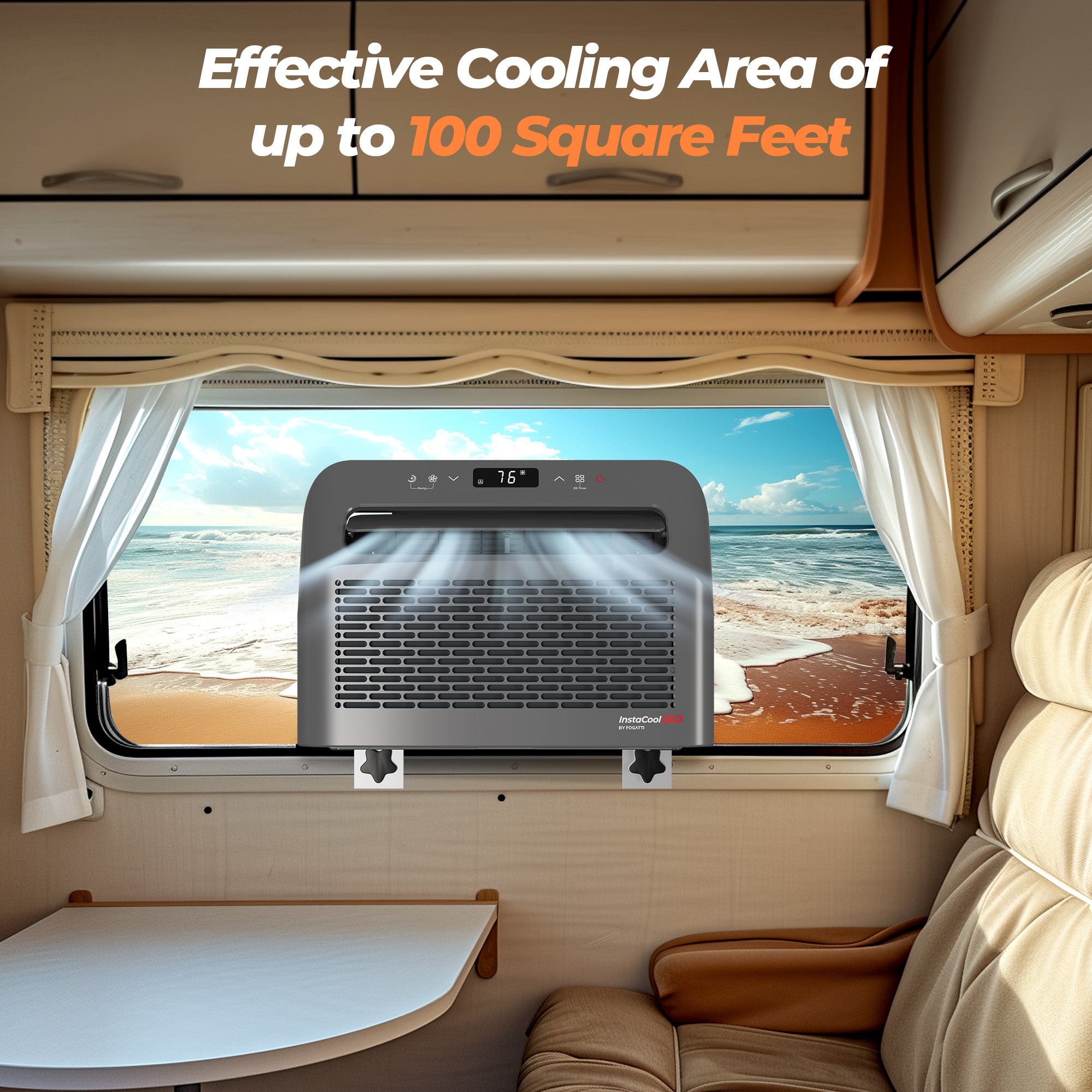 FOGATTI Portable Air Conditioner U Shaped, 6500 BTU
