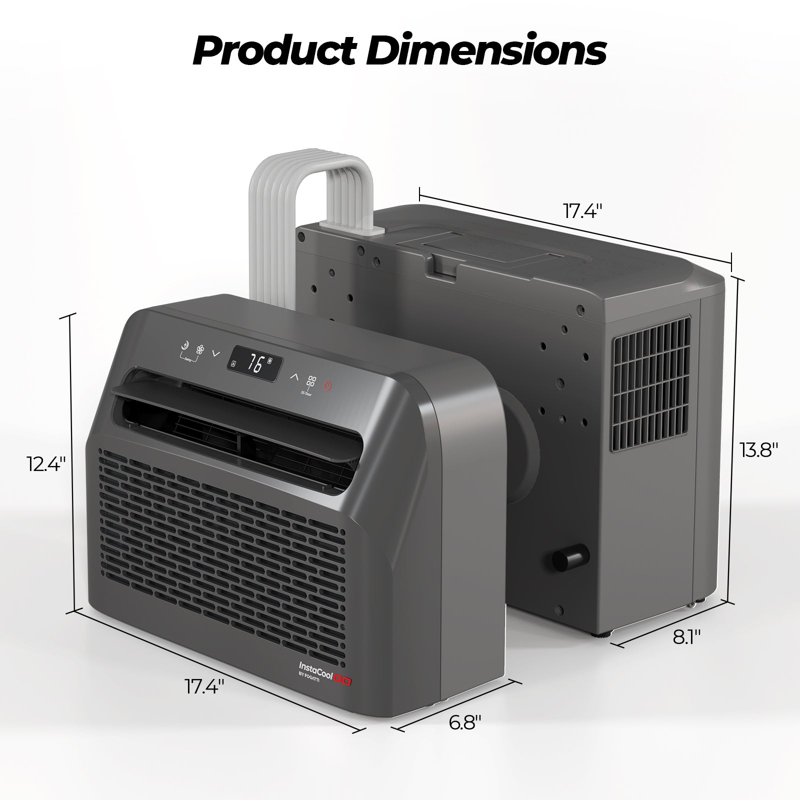 FOGATTI Portable Air Conditioner U Shaped, 6500 BTU