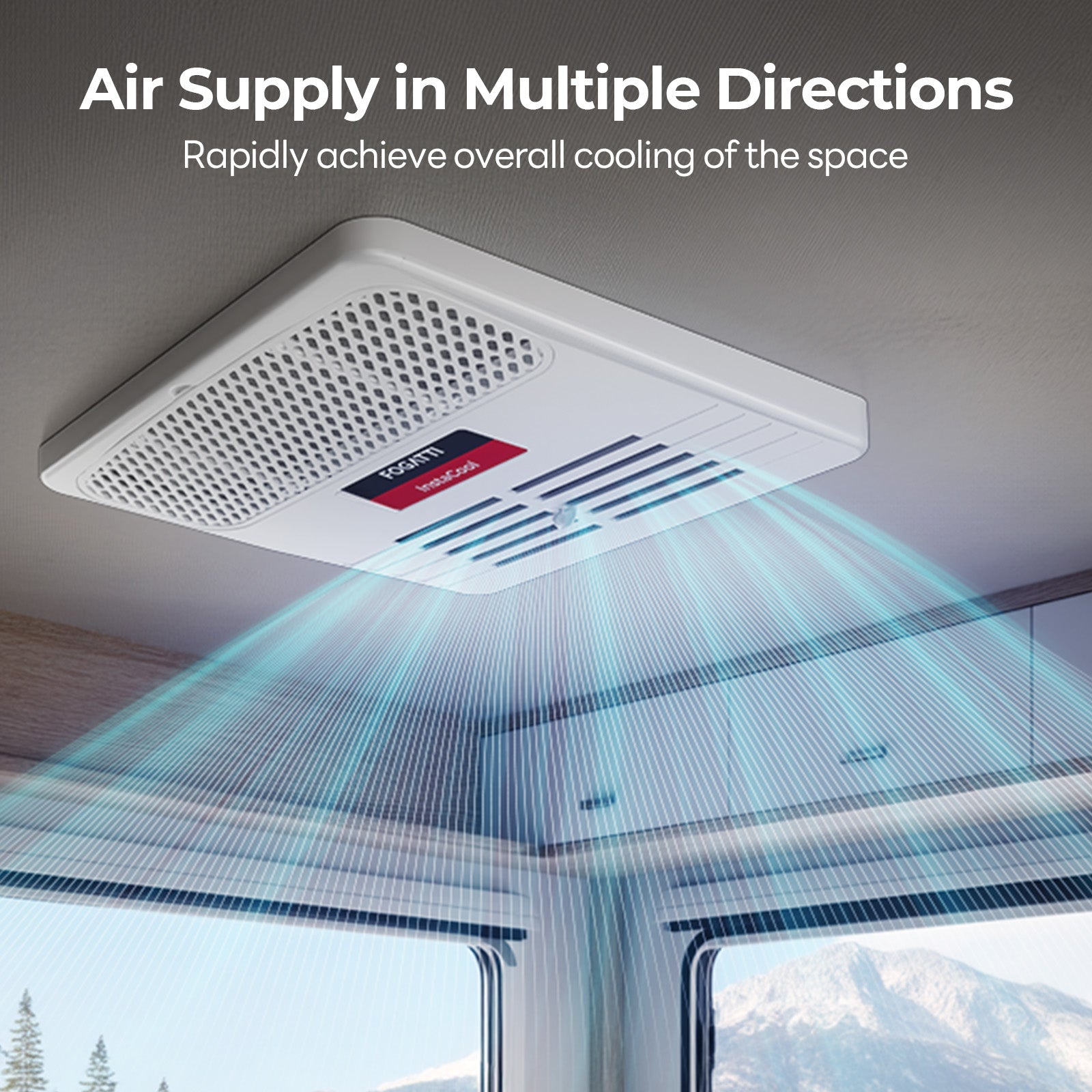 Open Box - Fogatti RV Rooftop Air Conditioner ADB Package Only