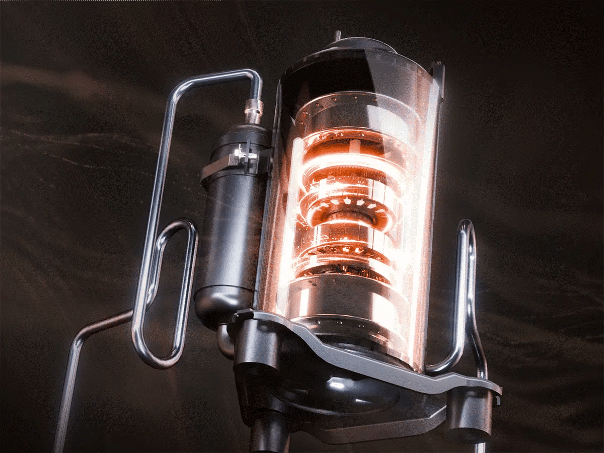 Fogatti high-power 1290W compressor for rapid cooling and heating in your RV.