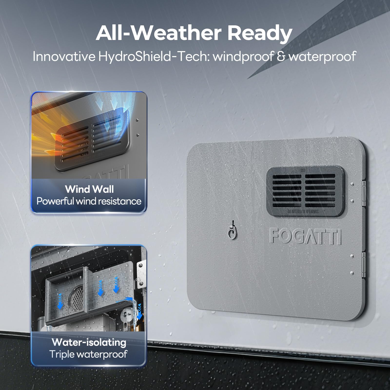 Open Box - Gray Door for Fogatti Ultra Tankless Water Heater