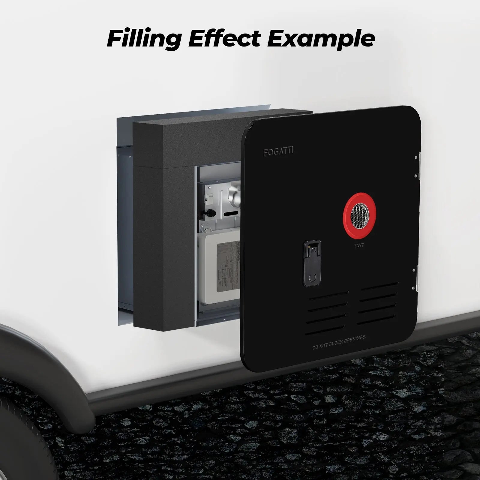 FOGATTI RV Water Heater Installation Filling Block (Single-pack), Compatible with 18 x 18 inches RV Water Heater Door