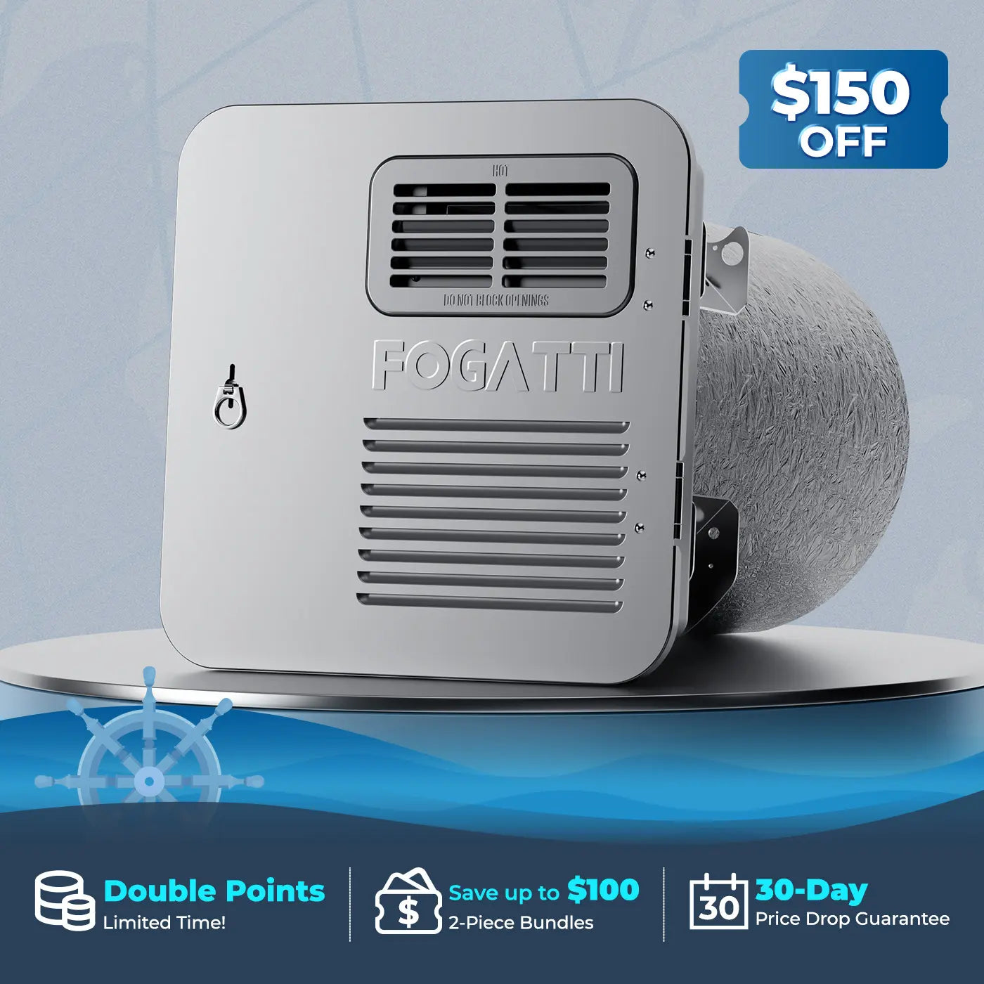 Hot Water Propane Air Handler Gallon RV Hot Water Heater, Propane