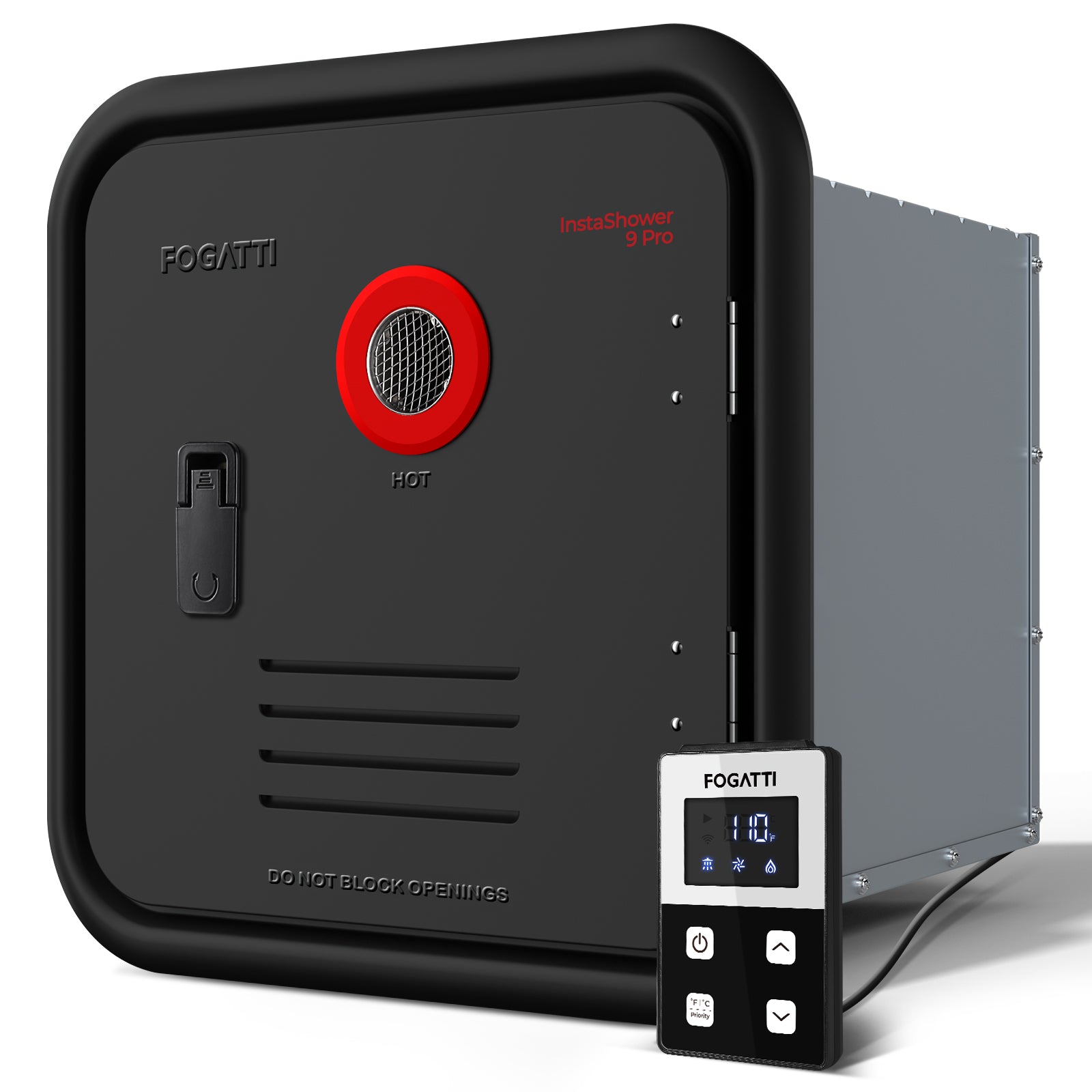 Fogatti InstaShower 9 Pro, 66,000 BTU RV Tankless Water Heater with Mixing Tank