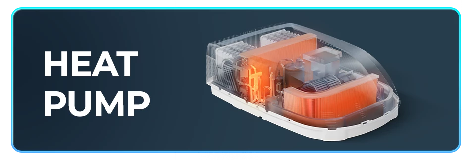 Heat pump internal structure of Fogatti InstaCool Ultra RV Air Conditioner