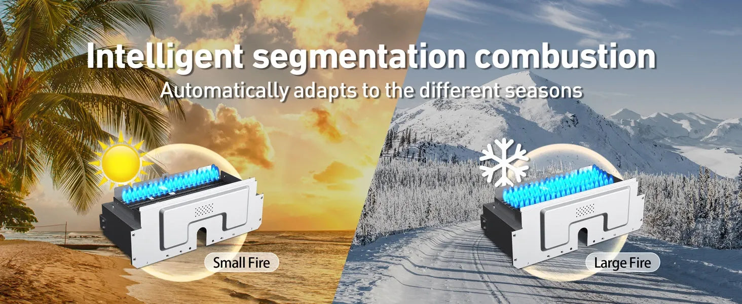 Fogatti InstaShower 8 Plus Adopt intelligent segmented combustion technology to adapt to different seasons