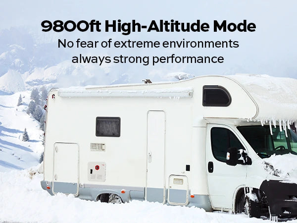 Fogatti InstaShower 8 Plus with 9,800ft high-altitude performance mode