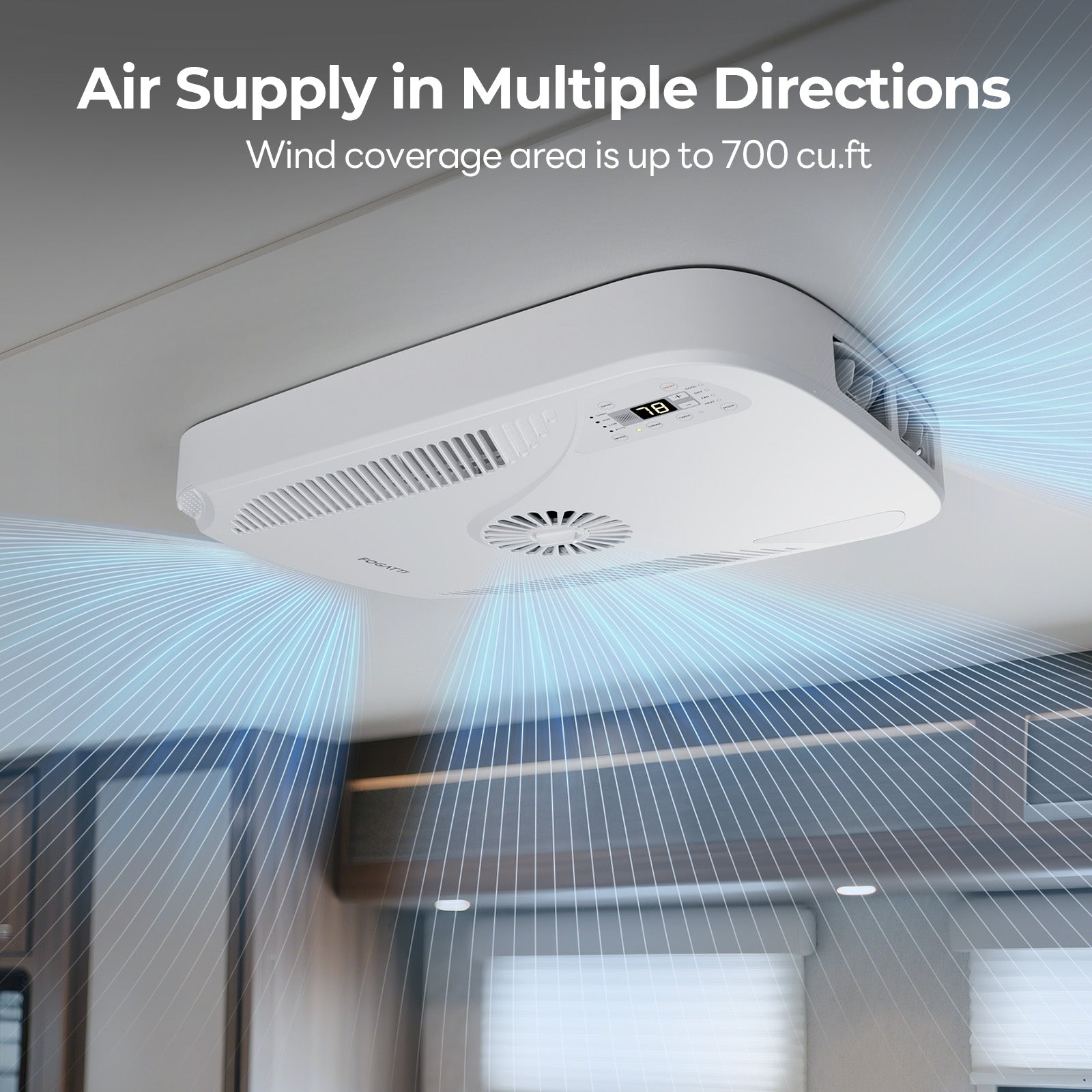 Open Box - Fogatti RV Rooftop Air Conditioner ADB Package Only