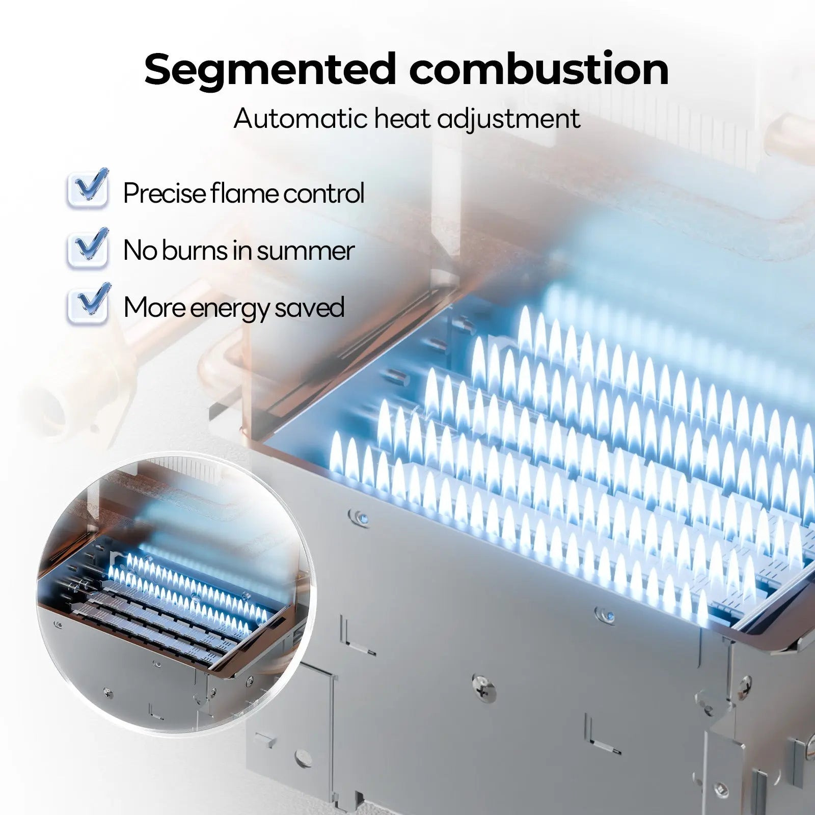Fogatti InstaShower Ultra, 66,000 BTU, 0.5-3.6 GPM RV Tankless Water Heater with Gray Door & Mixing Tank(Supreme Series)