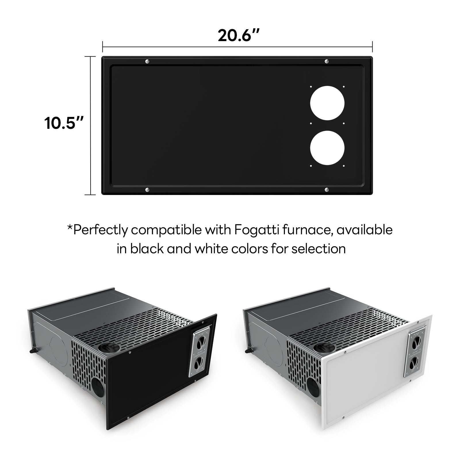 Fogatti InstaHeat 30K BTU RV Furnace, Ducted Propane Heater with Smart Remote Control,12V DC