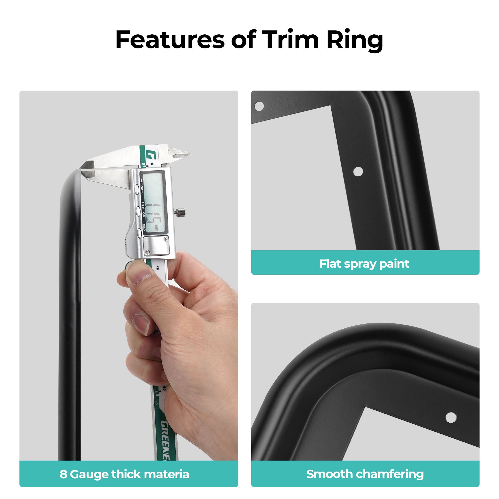 FOGATTI RV Water Heater Door Trim Ring. Only for FOGATTI 18 x 18-inch Water Heater Door