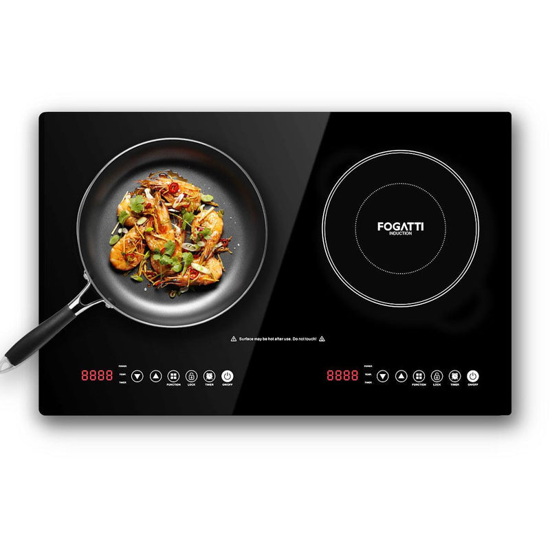 Fogatti RV Electric Induction Cooktop Double Burner 85% New (Refurbished Unit)