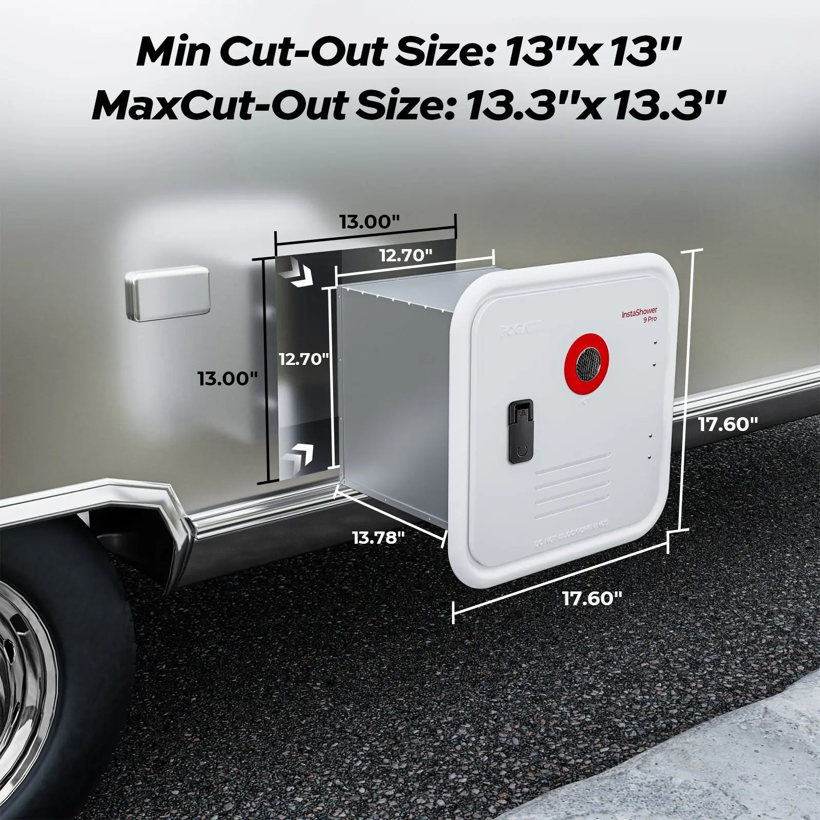 RV tankless water heater suitable for most RV models