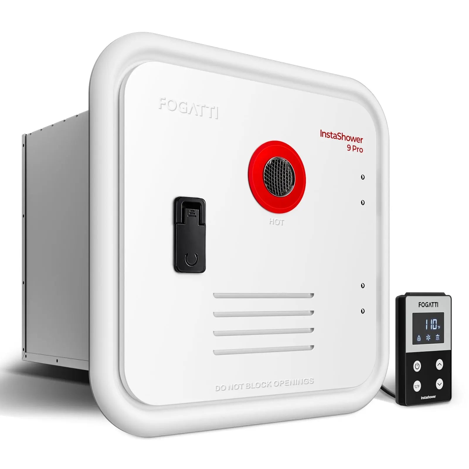 Fogatti RV Tankless Water Heater 9Pro White with Door & Mixing Tank