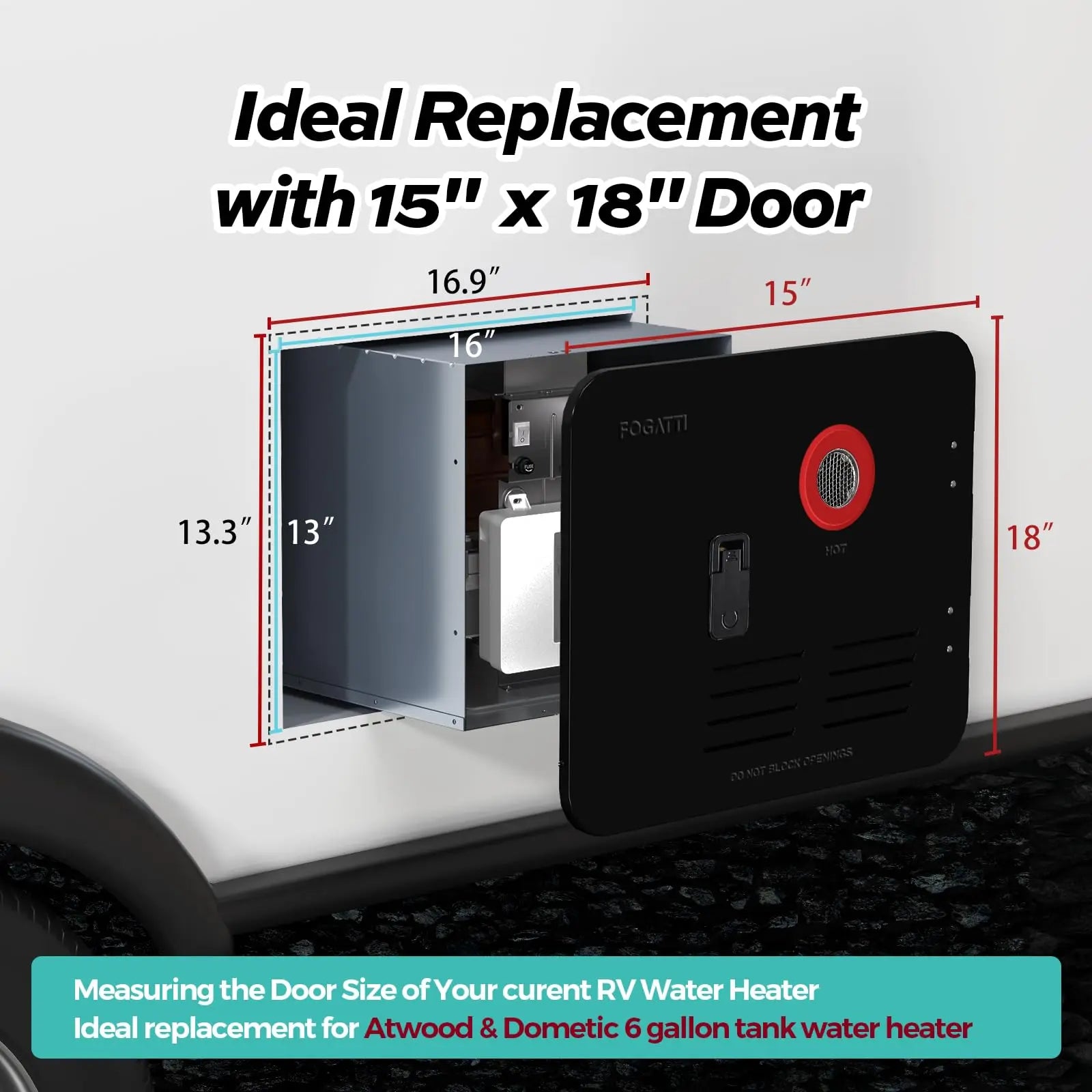 Replace Atwood and Dometic water heater