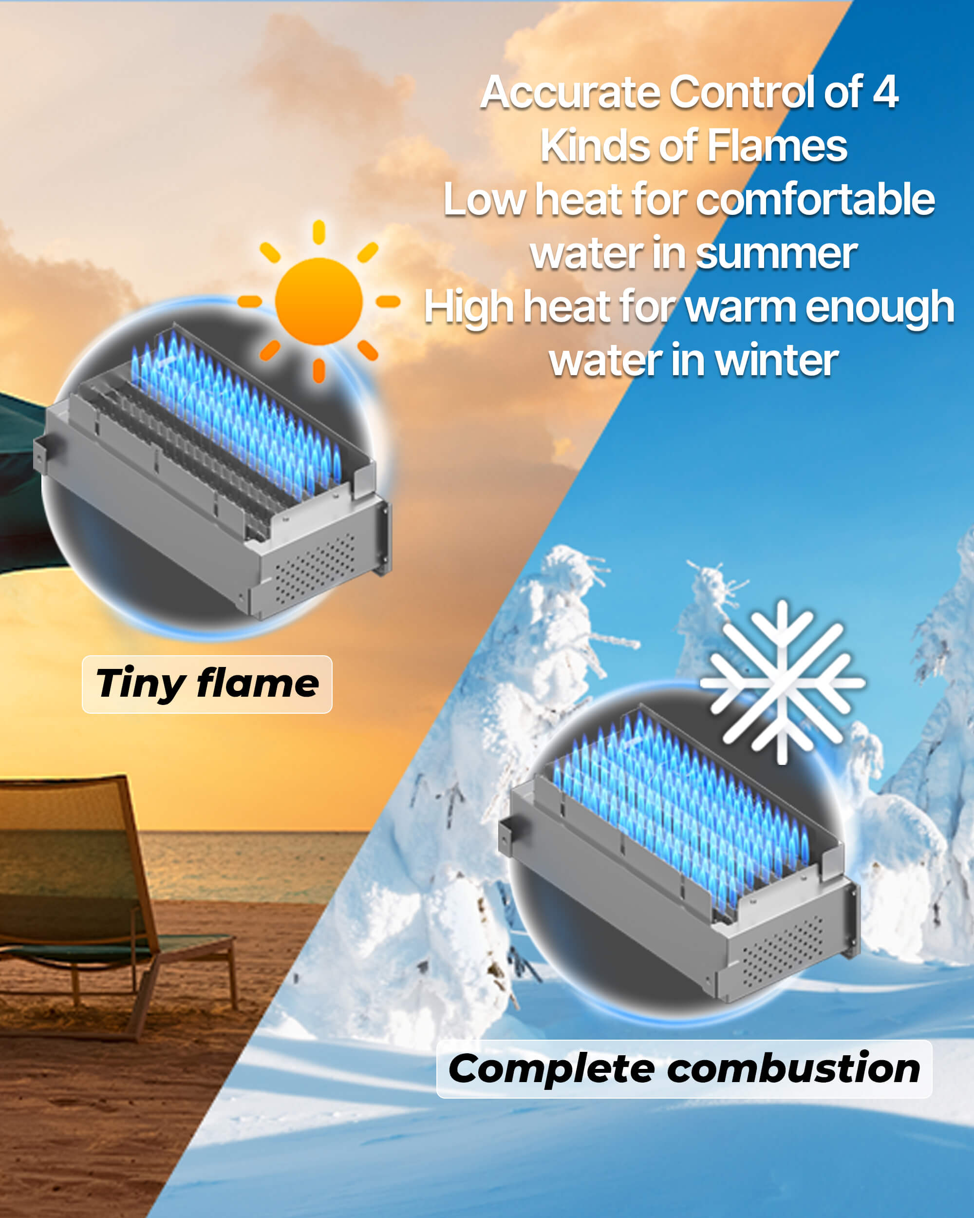 warm enough water in winter