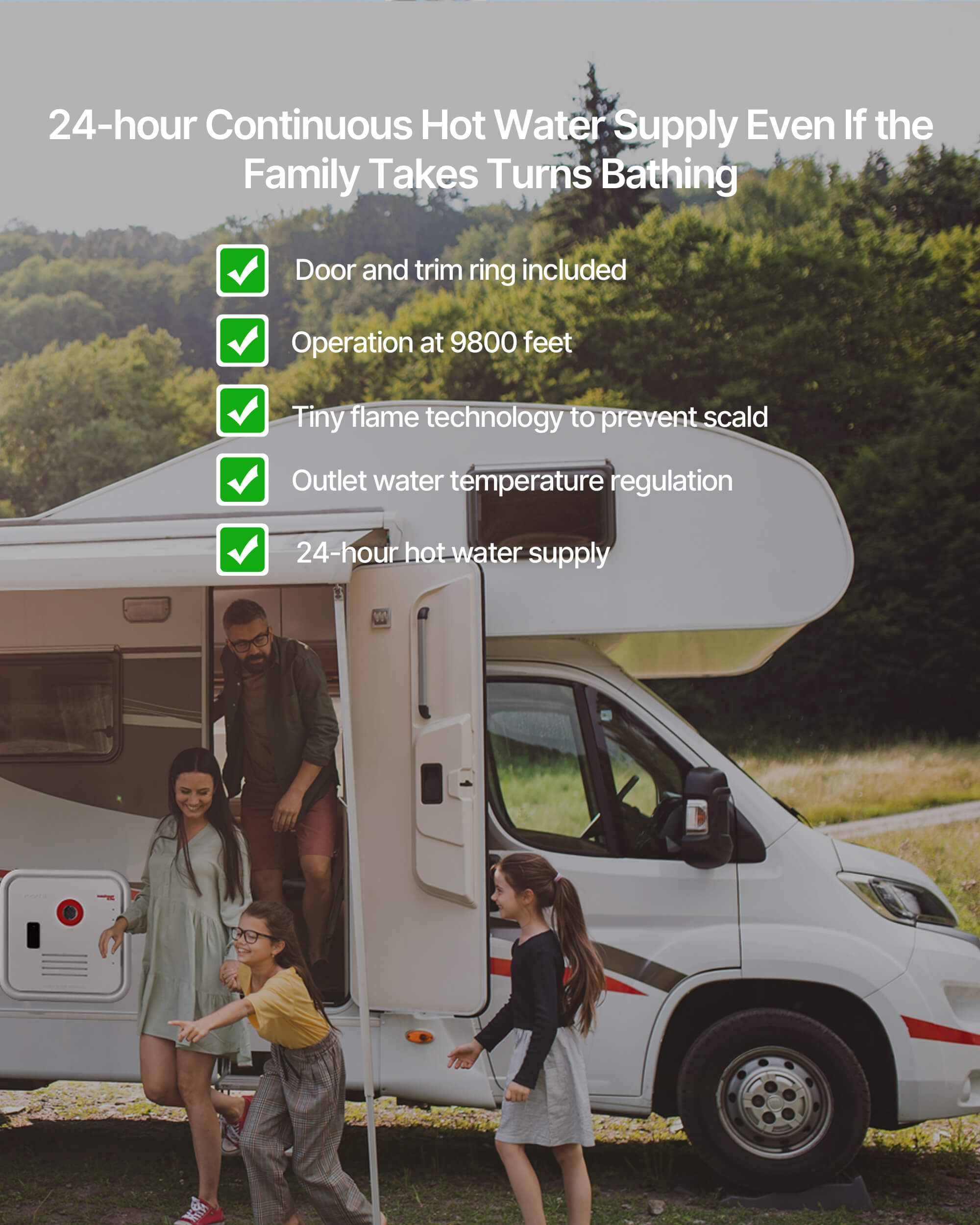 continuous rv water heater 8pro