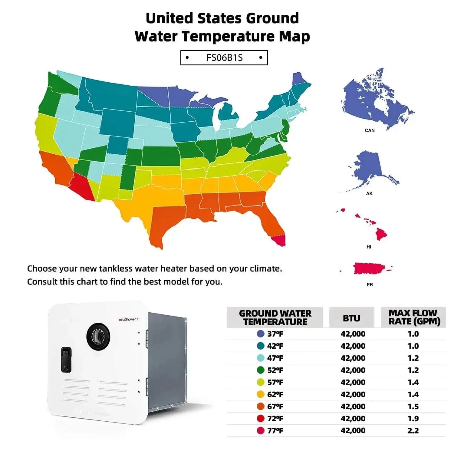 InstaShower® RV Tankless Water Heater with 15 x 15 inches Door - Fogatti Living