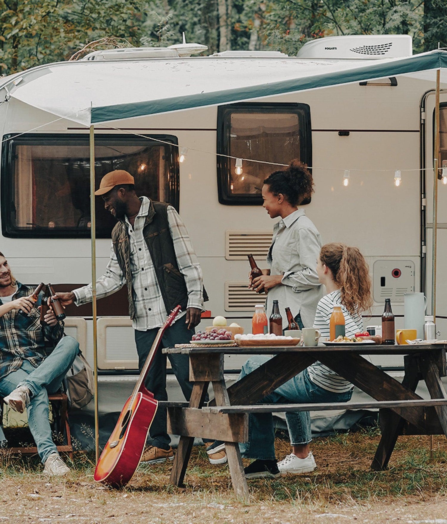 Friends camping with Fogatti Living Tankless water heater