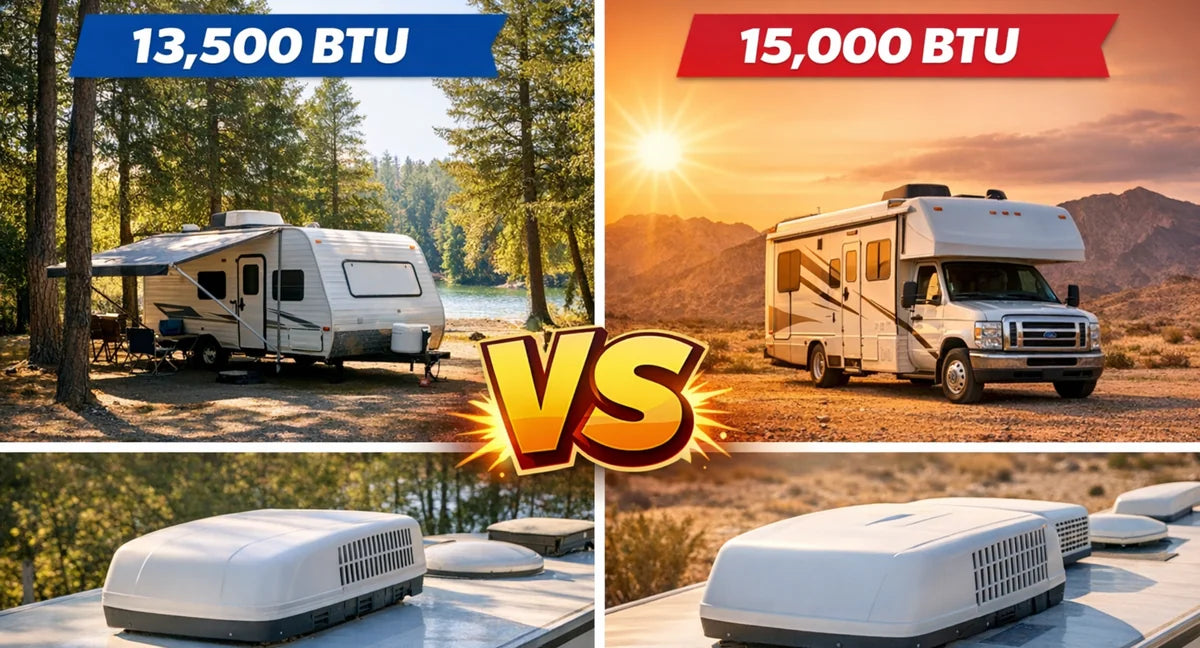13,500 vs 15,000 BTU RV Air Conditioner: Which Size Do You Need?
