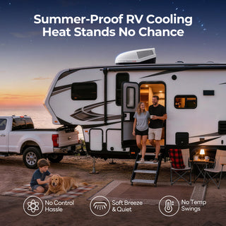 FOGATTI InstaCool Pro 18,000 BTU RV Rooftop Air Conditioner | Fast Cool