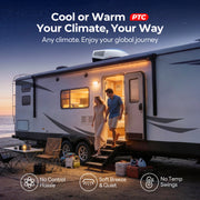 Fogatti InstaCool Pro 18,000 BTU RV Rooftop Air Conditioner with PTC Heating | Heat & Cool