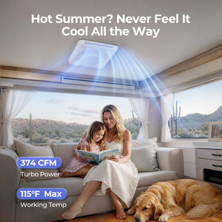 FOGATTI InstaCool Pro 18,000 BTU RV Rooftop Air Conditioner | Fast Cool