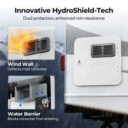 A fogatti water heater showcasing its sleek design and modern features for instant shower.