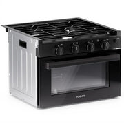 FOGATTI 17-Inch Dual-Fuel RV Range with Air Fryer, 3-Burner Propane Cooktop & Pulse Ignition