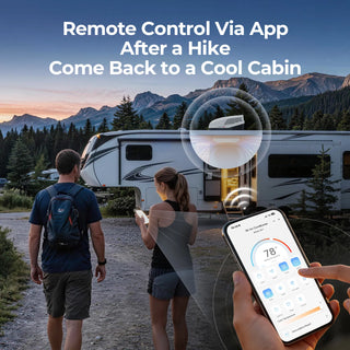 FOGATTI InstaCool Pro Max 18,000 BTU RV Rooftop Air Conditioner with Heat Pump, 16,000 BTU Heating, Compatible with Ducted and Non-Ducted RVs