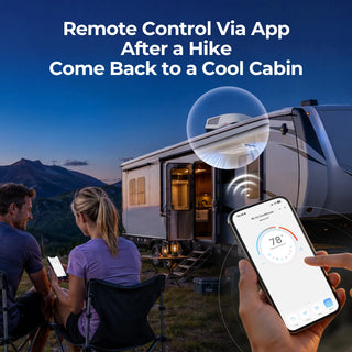 Fogatti InstaCool Pro 18,000 BTU RV Rooftop Air Conditioner with PTC Heating | Heat & Cool