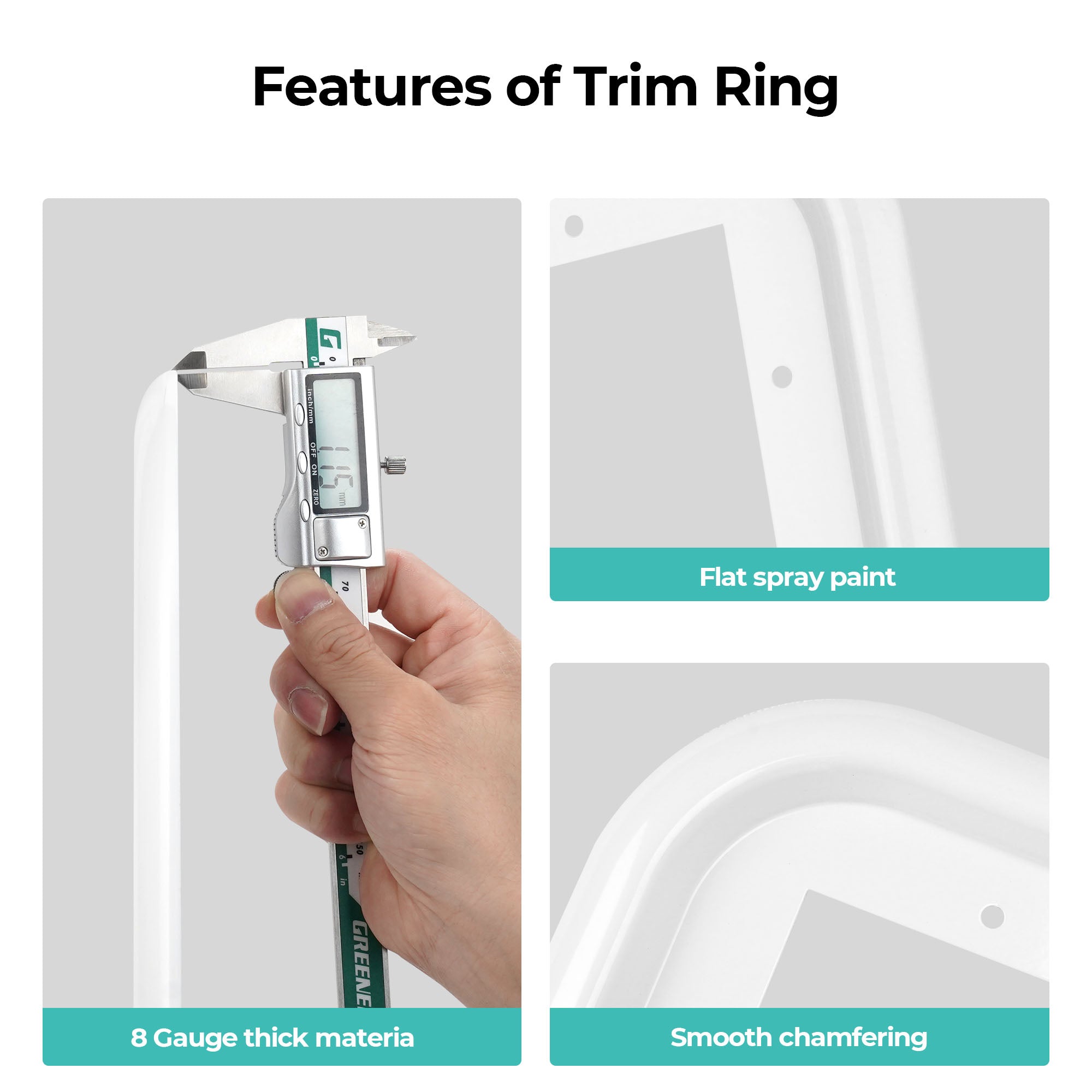15-18-RV Water Heater Door Trim Ring White Features-white