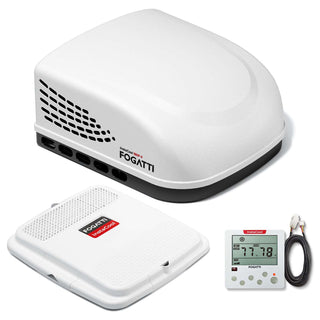 Fogatti InstaCool 15,000 BTU RV Rooftop Air Conditioner | Heat & Cool | Replaceable Non-Ducted/Ducted RV AC | 115V(AC)