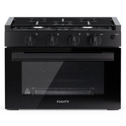 FOGATTI 17-Inch Dual-Fuel RV Range with Air Fryer, 3-Burner Propane Cooktop & Pulse Ignition