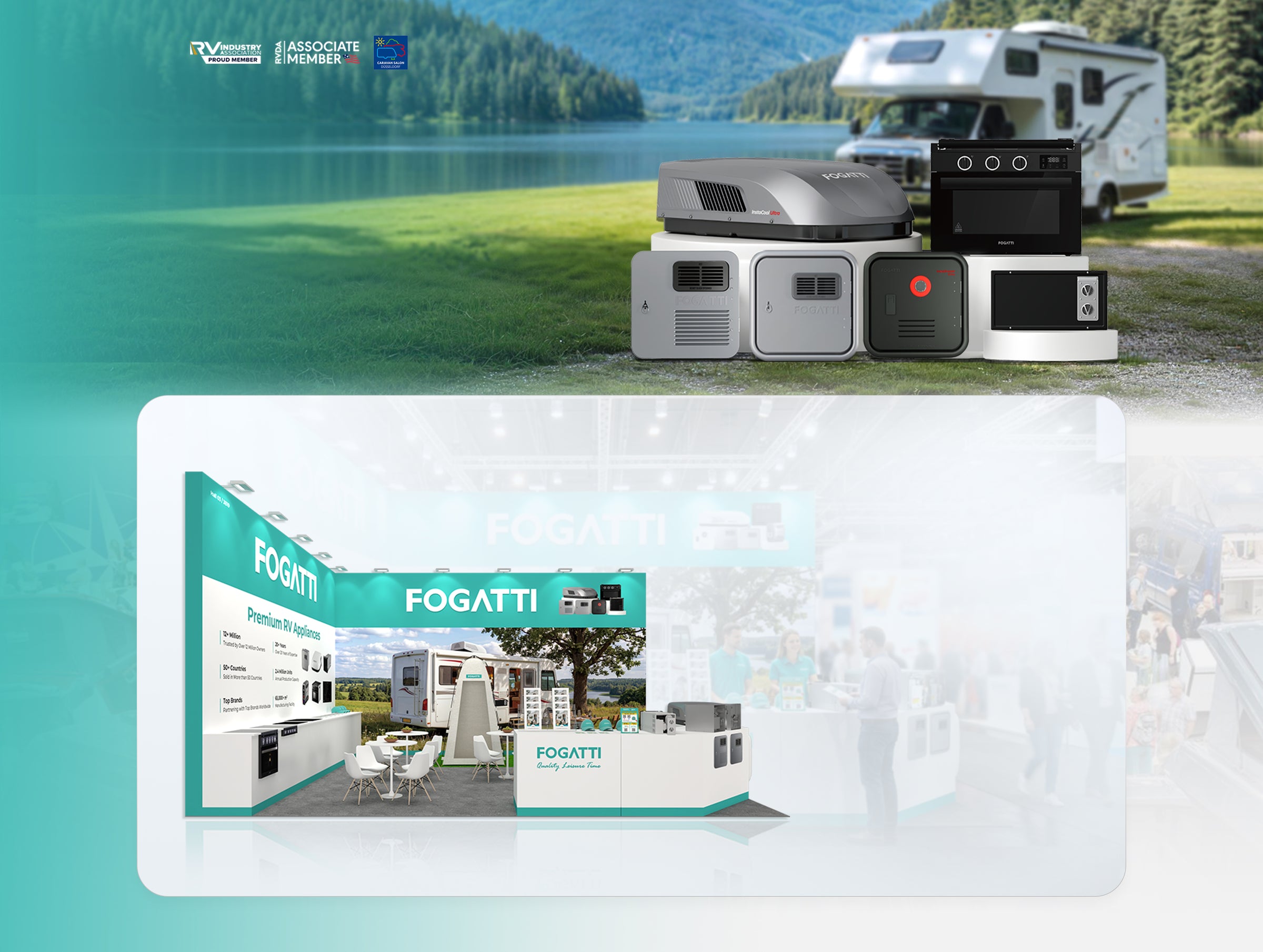 Fogatti RV appliance portfolio for business partners
