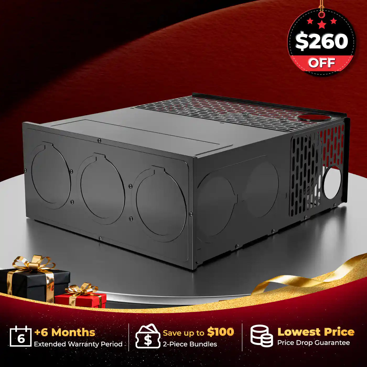 Fogatti InstaHeat 25K BTU RV Furnace, LP Gas Smart Triple Explosion-Proof, Easy Install