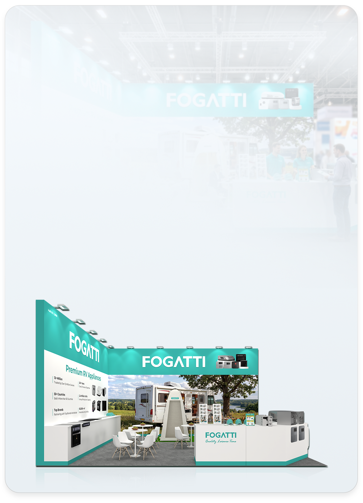 Fogatti exhibition stand at Caravan Salon Düsseldorf 2026