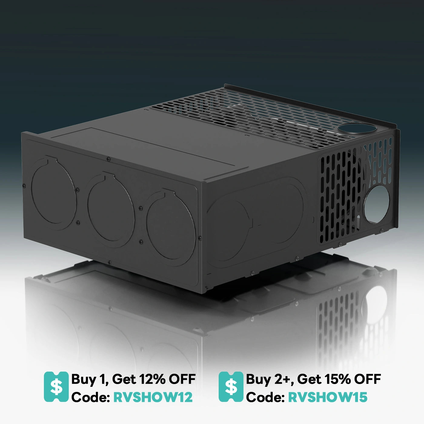 Fogatti InstaHeat 30K BTU RV Furnace, Ducted Propane Heater with Smart Remote Control,12V DC