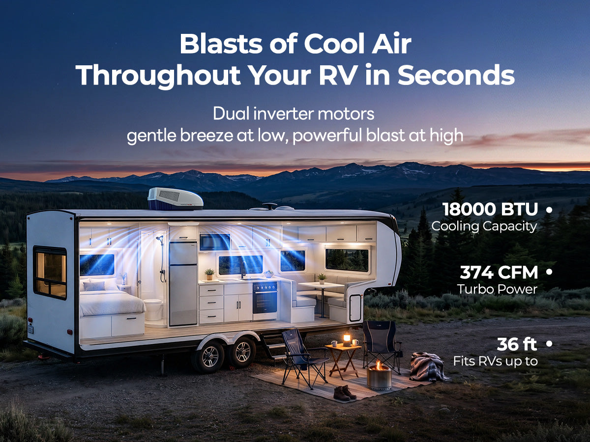 Fogatti InstaCool Pro 18K hot-weather cooling